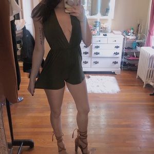 Army Green Romper